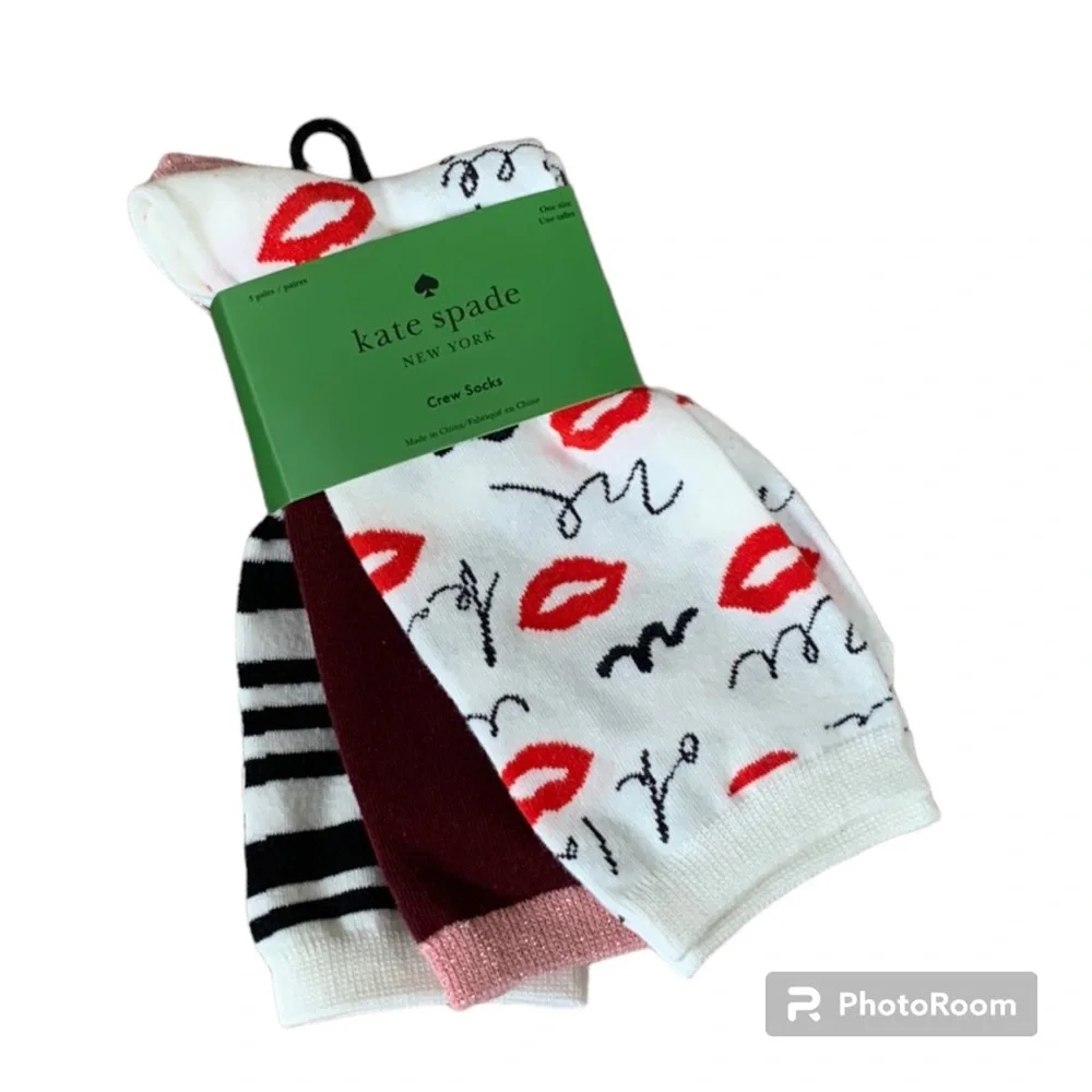 Kate Spade New York Womens 3 Pack Socks Set